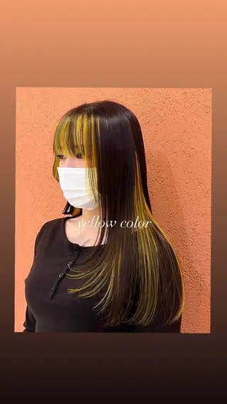 カラー 旭岡龍明/ハイトーン /ケアブリーチのヘアスタイル