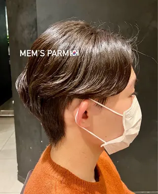 パーマ メンズ ルナ|縮毛矯正 ×デザインカラー🥝のヘアスタイル