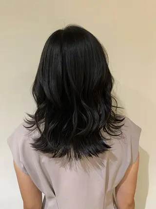 ミディアム 森山 佳小里/カラー /似合わせカットのヘアスタイル