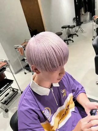 ショート カラー ヘアアレンジ メンズ 髪質改善_WHITE RYUSUKEのヘアスタイル