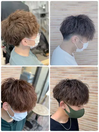 ショート メンズスタイル バレイヤージュ　齋藤のヘアスタイル