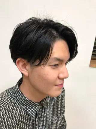 ショート カラー パーマ ヘアアレンジ メンズ ❣️倉敷❣️美髪 カラー能登一成のヘアスタイル