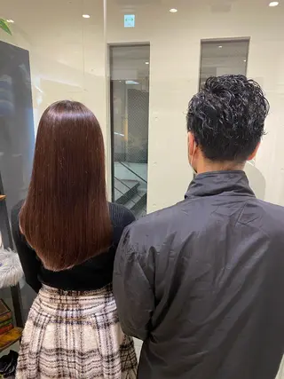 ショート カラー パーマ 田中 アキオのヘアスタイル
