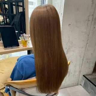 ロング カラー ブリーチなし 暖色カラー/井上あいのヘアスタイル