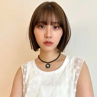 ショート カラー パーマ/暖色/ボブ イワタテ🇰🇷のヘアスタイル