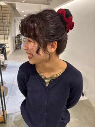 カラー パーマ e.n.u河原町所属・rin 京都美容室のヘアスタイル