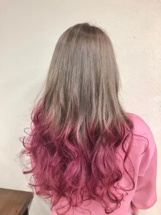 カラー ダブルスキルエクステ /羽エクステ白石宇由のヘアスタイル