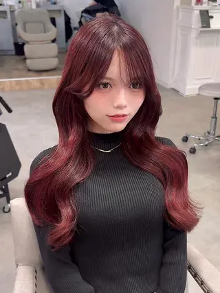カラー ロング &.TIGRE SmartSalonのヘアスタイル