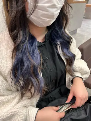 ロング カラー 一ノ瀬 蘭のヘアスタイル