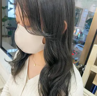 ロング カラー ヘアアレンジ 透明感カラー 古山 結季🌙🖤のヘアスタイル