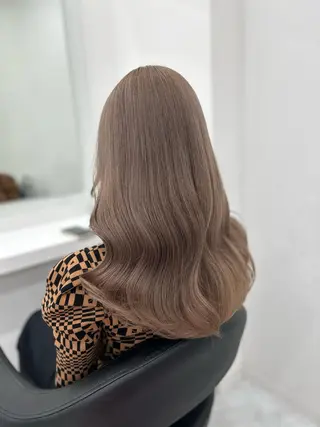 セミロング カラー ヘアアレンジ mai🍑暖色カラー /レイヤー💖のヘアスタイル