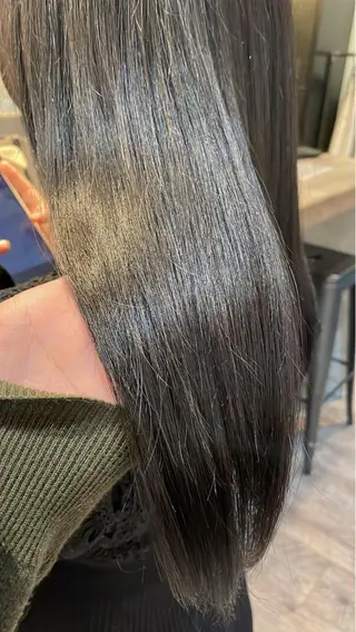 ミディアム カラー 顔周りカット 【オノザワリョウ】のヘアスタイル
