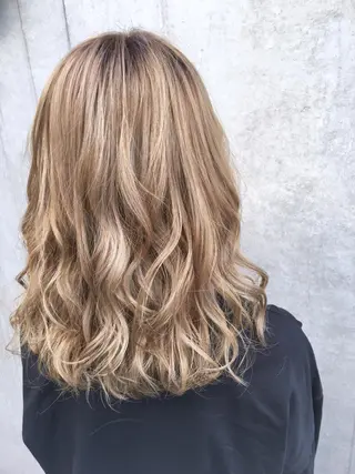 セミロング カラー ✨髪質改善縮毛矯正✨ 宇田川修平のヘアスタイル