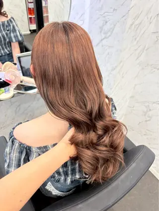 カラー ⋆✦ Leon カット¥1100のヘアスタイル