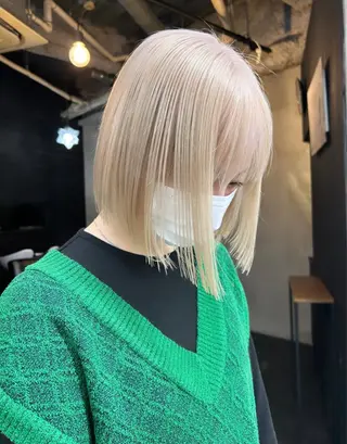 ショート カラー 🧸艶々韓国ヘア 🧁mizunaのヘアスタイル