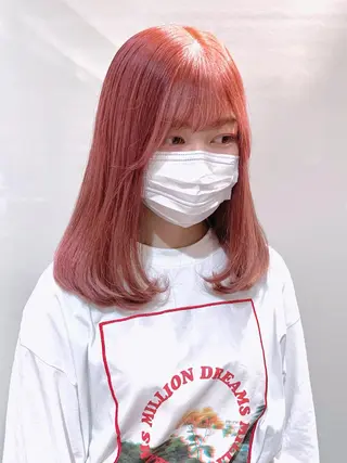 ミディアム カラー ヘアアレンジ 柔らか垢抜けｶﾗｰと ｶｯﾄ🫧ASUKAのヘアスタイル