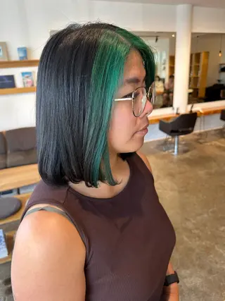 ミディアム カラー レイヤー/ナチュラル 💐nao.のヘアスタイル