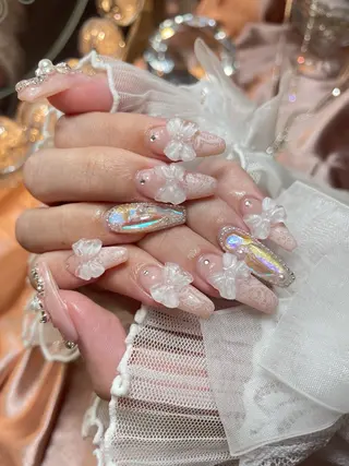 ネイル 23時まで❤︎韓国、 ワンホンネイルのネイルデザイン