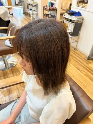 ミディアム カラー 🐰ハイトーンカラー 畠山 渡🐰のヘアスタイル
