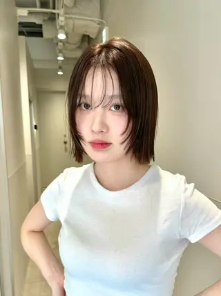 ショート カラー salowin梅田茶屋町north所属・くがれいじ 梅田/ショート/ボブのヘアスタイル