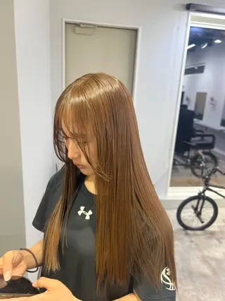 ロング 宮城 萌のヘアスタイル