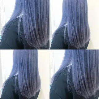 セミロング カラー ウルフカット ハッシュカット/七海のヘアスタイル