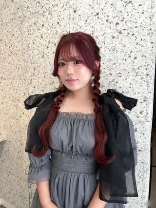 ロング カラー Ayaka🩰🎀 ガーリー/暖色♡のヘアスタイル