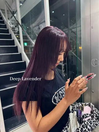 ロング カラー mao/天神ブリーチ ハイトーンカラーのヘアスタイル