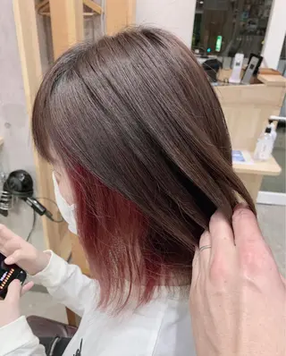 ミディアム カラー memento 斎藤大覚のヘアスタイル