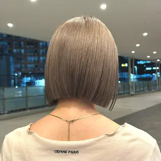 カラー りな🪽カット /縮毛/透明感カラーのヘアスタイル