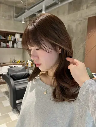 ミディアム nok kaoriのヘアスタイル