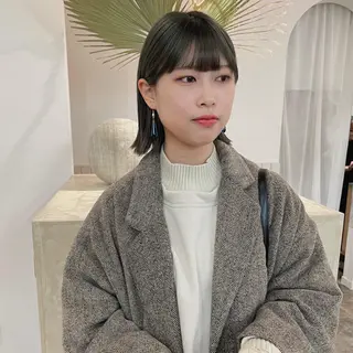 ミディアム カラー スギヤマ ショウゴのヘアスタイル
