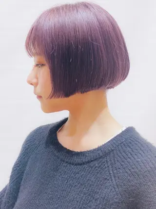 ショート カラー パーマ 大野 あさみのヘアスタイル