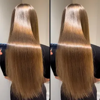 ロング カラー 髪質改善･縮毛矯正 特化･ユウシンのヘアスタイル