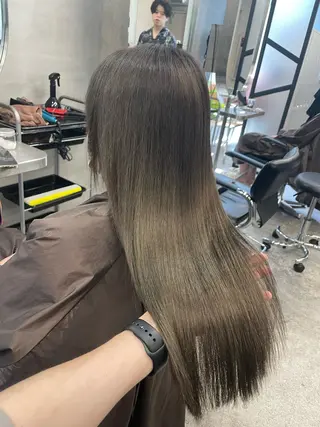 ロング カラー パーマ ヘアアレンジ メンズ キッズ ネイル マツエク・マツパ アイブロウ 高山🐬髪質改善 池袋で縮毛矯正のヘアスタイル