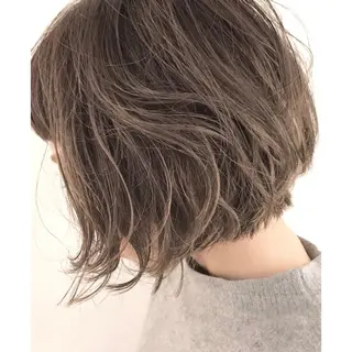 ショート カラー ハイライト／艶カラー 大河シンジのヘアスタイル