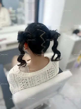 ミディアム ヘアアレンジ Hairset minoriのヘアスタイル