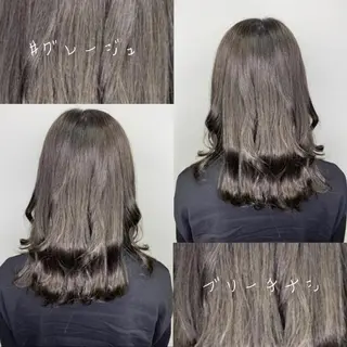ミディアム カラー パーマ ヘアアレンジ 川上 麻梨阿のヘアスタイル
