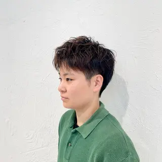 メンズ scene中性ストレート/縮毛矯正【シーン】所属・ジョー/ 縮毛矯正の専門家のヘアスタイル