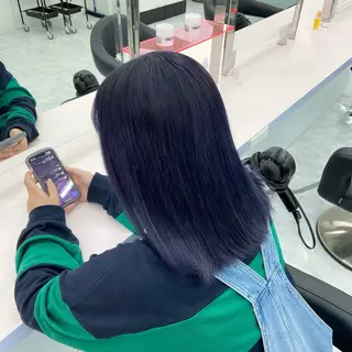 ロング カラー パーマ ヘアアレンジ 透明感ブリーチカラー 🌈TOMOHIROのヘアスタイル