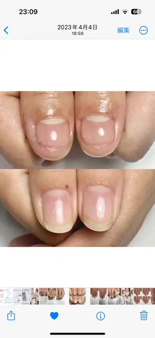 ネイル 深爪専門店 サロンリリーのネイルデザイン