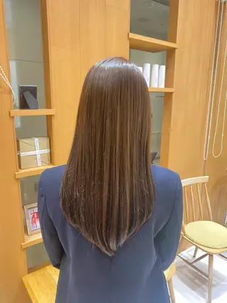 ロング 💎ツヤ髪ストレート カラー💎かのんのヘアスタイル