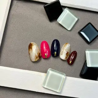 ネイル ⭐︎休業中の練習⭐︎ JNA認定講師髙橋のネイルデザイン