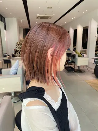 ミディアム カラー 銀座/韓国レイヤー/ 艶カラー🍓原田侑依のヘアスタイル