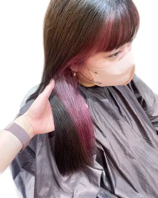 セミロング カラー 新宿駅近♡個室 ♡関口三都季🌜のヘアスタイル