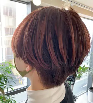 ショート カラー 心斎橋韓国ボブ 好原良真のヘアスタイル