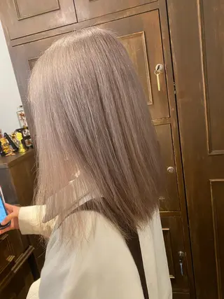 セミロング カラー パーマモデル募集中 渥美翔人のヘアスタイル