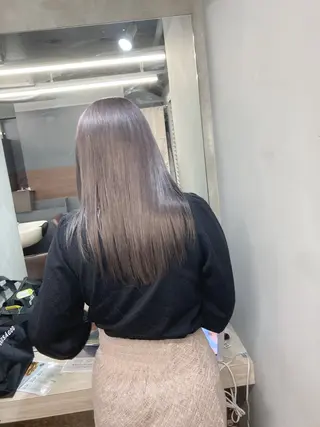 セミロング カラー ✨美髪矯正×髪質改善 🍎カイト🍎渋谷のヘアスタイル