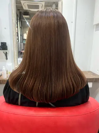 ミディアム カラー 駅チカ【ali'i】 アリイ花崎友美☘のヘアスタイル