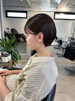 ショート カラー ❤️ショートカット ・顔周りカット❤️のヘアスタイル